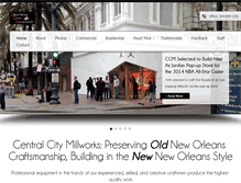 Tablet Screenshot of centralcitymillworks.com